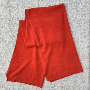 ply cashmere 100% Cashmere Knit Scarf Soft Red Winter / Womens One Size